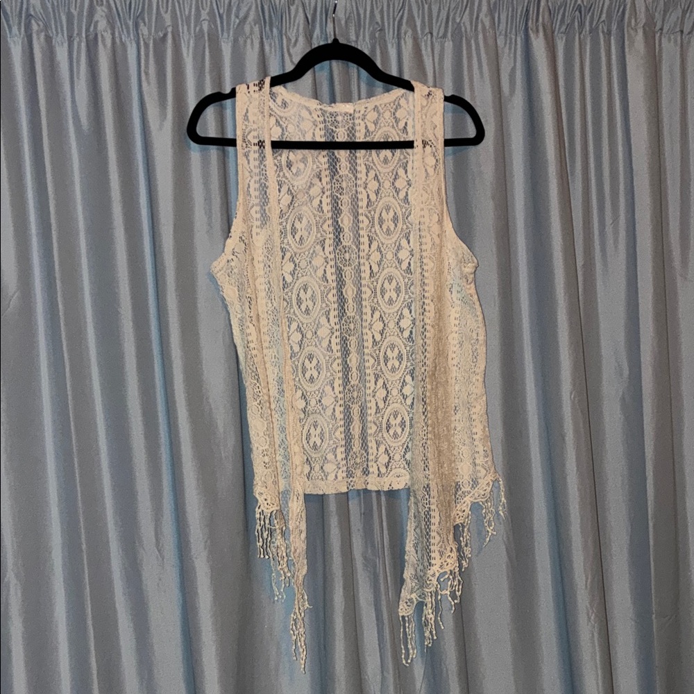 Elegant Cream Lace Women’s Top